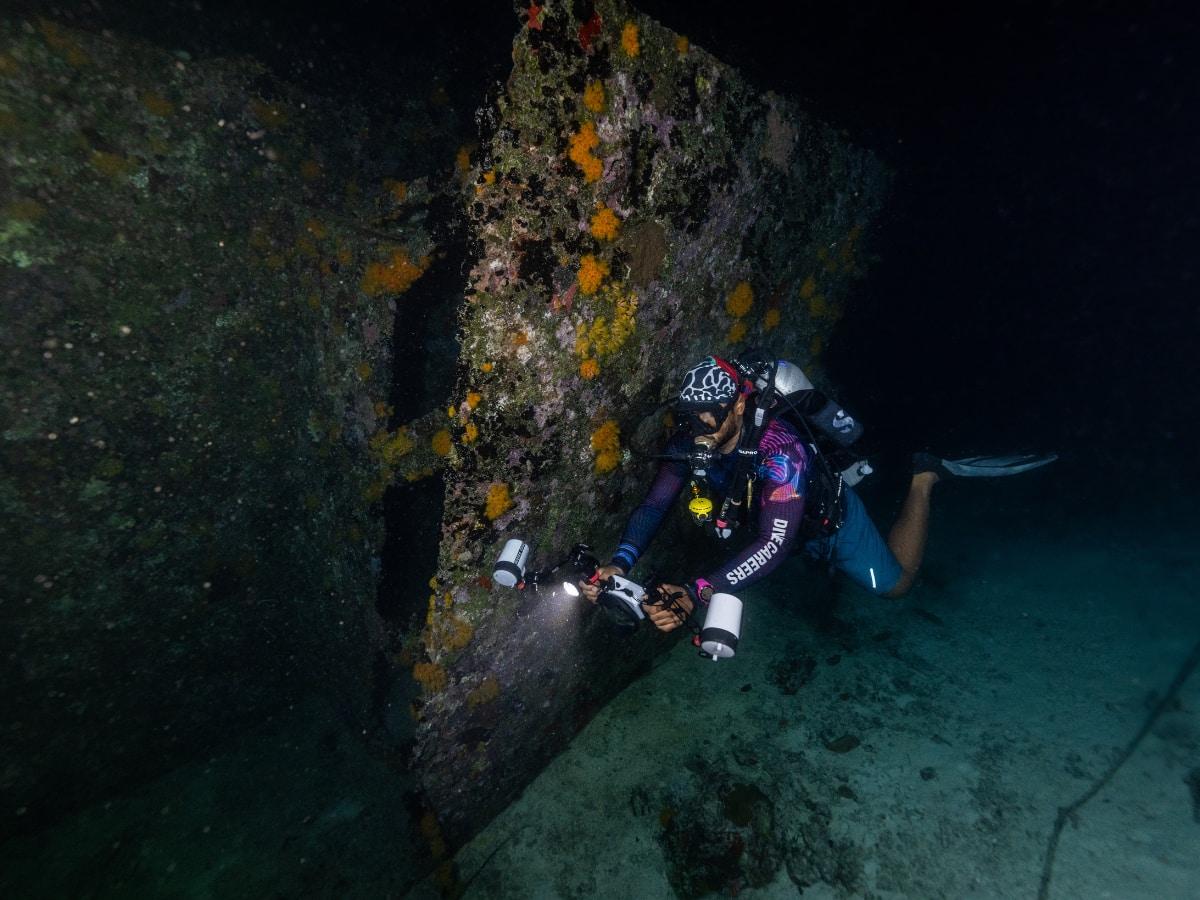 Night Dive to Rannamaari Shipwreck